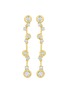 LC COLLECTION JEWELLERY 18K Gold Diamond Drop Earrings
