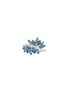 LC COLLECTION JEWELLERY 14K White Gold Diamond Blue Topaz Ring — Size US 7