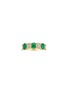 LC COLLECTION JEWELLERY 18K Gold Diamond Emerald Ring — Size US 7