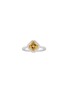 LC COLLECTION JEWELLERY 14K White Gold Diamond Citrine Ring — Size US 7