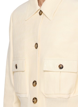  - VALSTAR - Single Breasted Cropped Leather Jacket