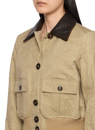  - VALSTAR - Valstarino Padded Cropped Contrast Collar Jacket