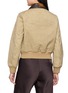 Back View - Click To Enlarge - VALSTAR - Valstarino Padded Cropped Contrast Collar Jacket
