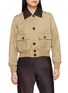 VALSTAR Valstarino Padded Cropped Contrast Collar Jacket