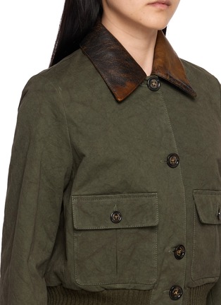  - VALSTAR - Valstarino Padded Cropped Contrast Collar Jacket