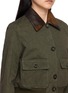  - VALSTAR - Valstarino Padded Cropped Contrast Collar Jacket
