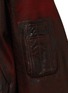  - VALSTAR - Oversized Craquelé Leather Bomber Jacket
