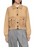 Main View - Click To Enlarge - VALSTAR - Valstarino Cropped Leather Jacket