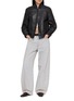 Figure View - Click To Enlarge - VALSTAR - Single Breasted Leather Bomber Jacket