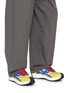 Figure View - Click To Enlarge - LOEWE - Pogo Layered Technical Knit and Suede Men's Sneakers