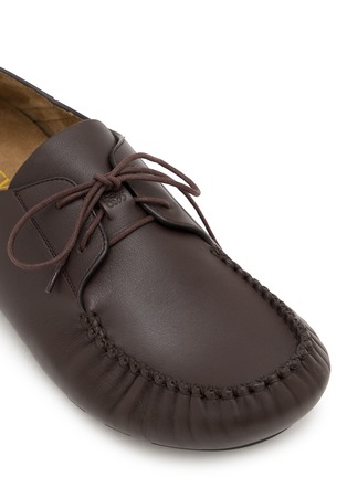 Detail View - Click To Enlarge - LOEWE - Rambla Leather Boat Shoes