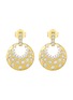 Detail View - Click To Enlarge - LC COLLECTION JEWELLERY - 18K Yellow Gold Diamond Drop Earrings
