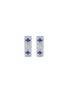 LC COLLECTION JEWELLERY 18K White Gold Diamond Blue Sapphire Earrings