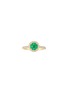 LC COLLECTION JEWELLERY 18K Gold Diamond Emerald Ring — Size US 7