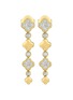 Detail View - Click To Enlarge - LC COLLECTION JEWELLERY - 18K Gold Diamond Drop Earrings