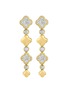 LC COLLECTION JEWELLERY 18K Gold Diamond Drop Earrings