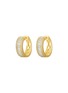 Detail View - Click To Enlarge - LC COLLECTION JEWELLERY - 18K Gold Diamond Hoop Earrings