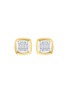 LC COLLECTION JEWELLERY 18K White Yellow Gold Diamond Earrings