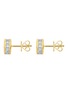 Detail View - Click To Enlarge - LC COLLECTION JEWELLERY - 18K Gold Princess Cut Diamond Stud Earrings