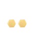 LC COLLECTION JEWELLERY 18K Gold Princess Cut Diamond Stud Earrings