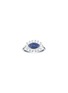 LC COLLECTION JEWELLERY 18K White Gold Diamond Blue Sapphire Ring — Size US 6.5