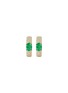 Detail View - Click To Enlarge - LC COLLECTION JEWELLERY - 18K Gold Diamond Emerald Hoop Earrings