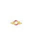 LC COLLECTION JEWELLERY 18K Gold Diamond Pink Sapphire Ring — US 7