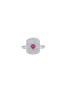 LC COLLECTION JEWELLERY 18K White Gold Diamond Ruby Ring — US 7