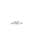 LC COLLECTION JEWELLERY 18K White Gold Emerald Cut Diamond Ring — US 7