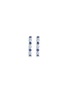 LC COLLECTION JEWELLERY 18K White Gold Diamond Blue Sapphire Earrings