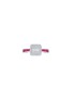LC COLLECTION JEWELLERY 18K White Gold Diamond Ruby Ring — US 7
