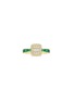 LC COLLECTION JEWELLERY 18K Gold Diamond Emerald Ring — US 7
