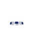 LC COLLECTION JEWELLERY 18K White Gold Diamond Blue Sapphire Ring — US 9.5
