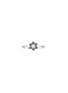 LC COLLECTION JEWELLERY 18K White Gold White Black Diamond Ring — US 7
