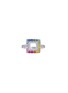 LC COLLECTION JEWELLERY 18K White Gold Diamond Multi Sapphire Ruby Ring — US 7