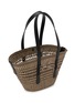 Detail View - Click To Enlarge - LOEWE x PAULA's IBIZA - Braid Palm Leather Basket Bag