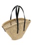 Detail View - Click To Enlarge - LOEWE x PAULA's IBIZA - Braid Palm Leather Basket Bag