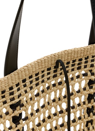 Detail View - Click To Enlarge - LOEWE x PAULA's IBIZA - Braid Palm Leather Basket Bag