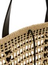 Detail View - Click To Enlarge - LOEWE x PAULA's IBIZA - Braid Palm Leather Basket Bag