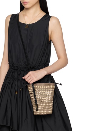 Figure View - Click To Enlarge - LOEWE x PAULA's IBIZA - Braid Pocket Bucket Crossbody Bag