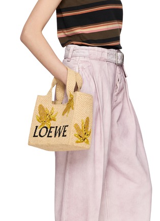 Front View - Click To Enlarge - LOEWE x PAULA's IBIZA - Small Font Corn Tote Bag