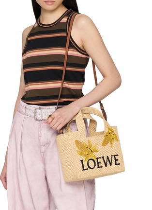 Figure View - Click To Enlarge - LOEWE x PAULA's IBIZA - Small Font Corn Tote Bag