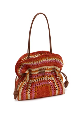 Detail View - Click To Enlarge - LOEWE x PAULA's IBIZA - Medium Flamenco Raffia Leather Clutch Bag