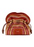 LOEWE x PAULA's IBIZA Medium Flamenco Raffia Leather Clutch Bag
