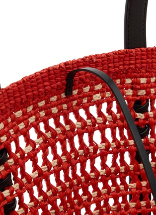 Detail View - Click To Enlarge - LOEWE x PAULA's IBIZA - Small Braid Palm Leather Basket Bag