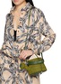Figure View - Click To Enlarge - LOEWE - Watering Can Raffia Leather Crossbody Bag