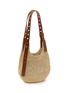Detail View - Click To Enlarge - LOEWE - Small Punch Hole Raffia Hobo Bag