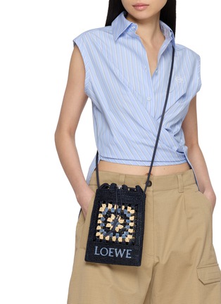 Figure View - Click To Enlarge - LOEWE x PAULA's IBIZA - Crochet Crossbody Bag