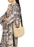 Figure View - Click To Enlarge - LOEWE - Mini Punch Hole Raffia Hobo Bag
