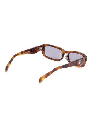 Figure View - Click To Enlarge - PRADA - Tortoise Acetate Rectangle Sunglasses